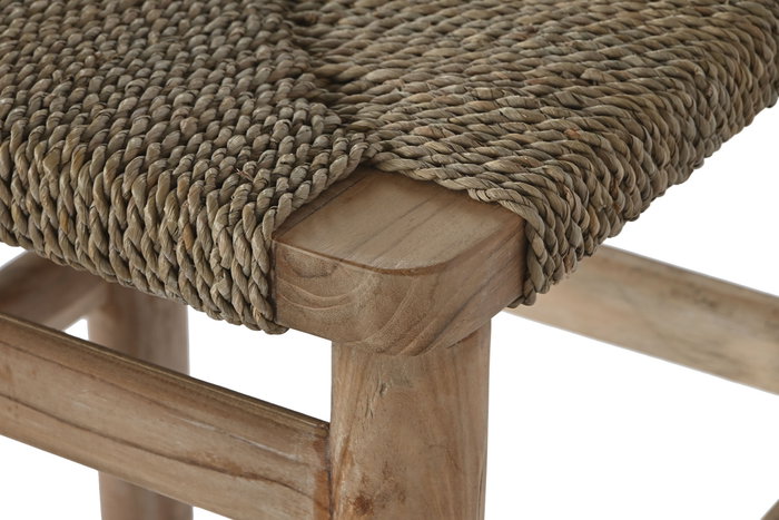 DKD Home Decor Taburete Natural Teca Fibra 47 x 77 x 39 cm DKD Home Decor Taburete Natural Teca Fibra 47 x 77 x 39 cm