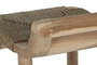 DKD Home Decor Taburete Natural Teca Fibra 47 x 77 x 39 cm