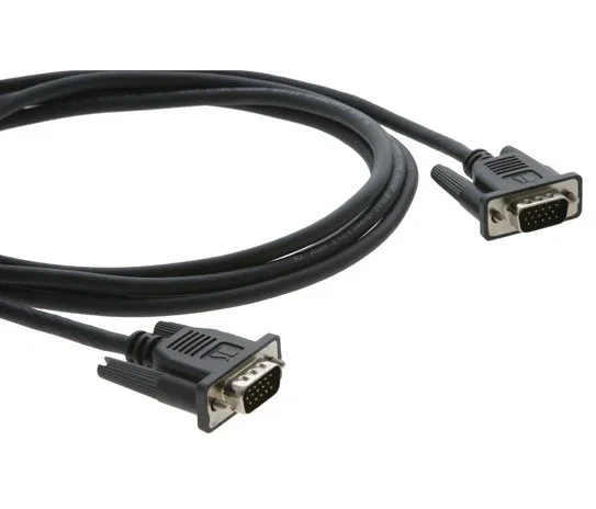 Kramer Cable VGA HD Micro 15-pin Macho-Macho, 3 m, Negro, D-Sub, 75Ω, para Vídeo de Alta Definición