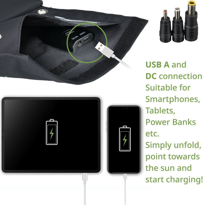 Bresser Panel Solar Móvil 21W con USB y DC Bresser Panel Solar Móvil 21W con USB y DC