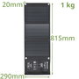 Bresser Panel Solar Móvil 21W con USB y DC