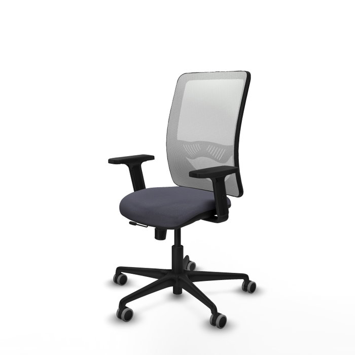 PIQUERAS Y CRESPO Silla de oficina Zulema con mecanismo Sincro/Traslack, Gris oscuro y Blanco PIQUERAS Y CRESPO Silla de oficina Zulema con mecanismo Sincro/Traslack, Gris oscuro y Blanco