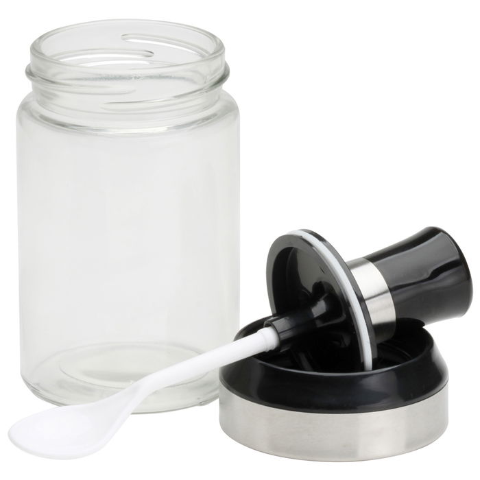 Cook Concept Bote Con Utensilio Integrado de Vidrio para Cocina y Mesa, 200 ml Cook Concept Bote Con Utensilio Integrado de Vidrio para Cocina y Mesa, 200 ml