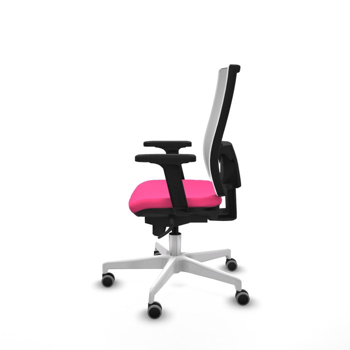 PIQUERAS Y CRESPO Silla de oficina Horna Rosa y Blanco