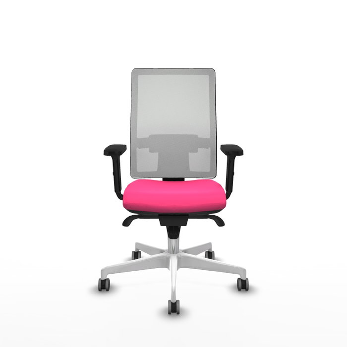 PIQUERAS Y CRESPO Silla de oficina Horna Rosa y Blanco