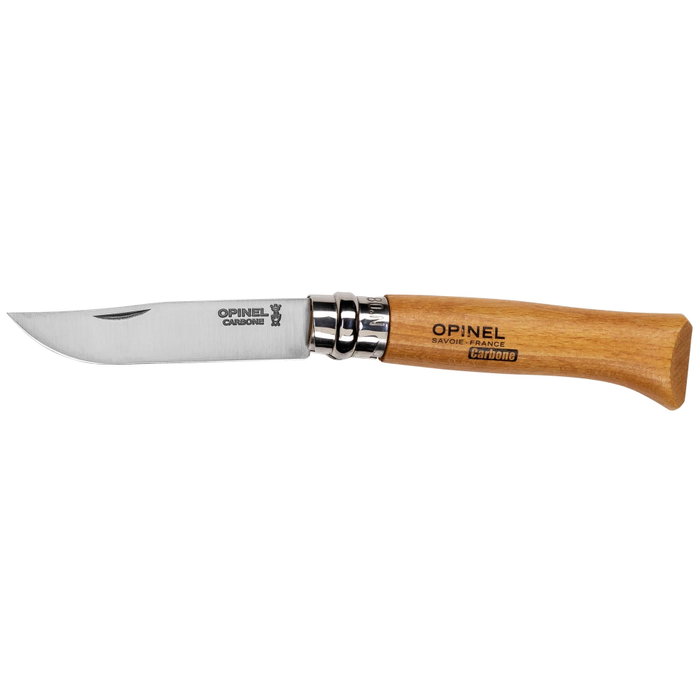 Opinel No. 08 Carbon con estuche y caja de madera