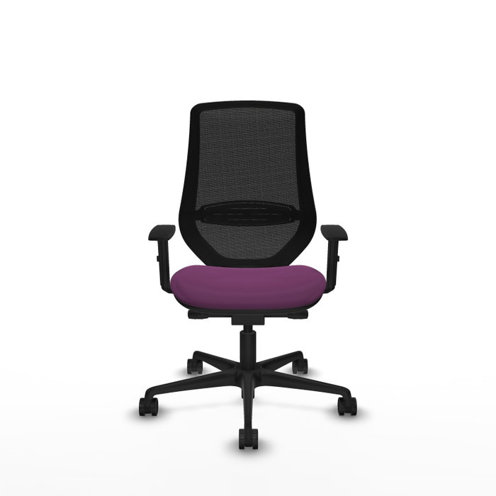 PIQUERAS Y CRESPO Silla de oficina Mardos Morado y Negro