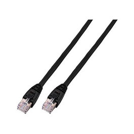EFB Elektronik Cable de parcheo Cat6 U/UTP RJ45 de 1m, Negro