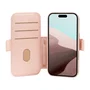 Dbramante1928 Lynge MS ICON Funda Folio con Tapa y Cierre Magnético Compatible con MagSafe - Resistente a Rayones, Bolsillo para 3 Tarjetas - Arena Rosa para Apple iPhone 17 Pro