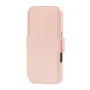 Dbramante1928 Lynge MS ICON Funda Folio con Tapa y Cierre Magnético Compatible con MagSafe - Resistente a Rayones, Bolsillo para 3 Tarjetas - Arena Rosa para Apple iPhone 17 Pro
