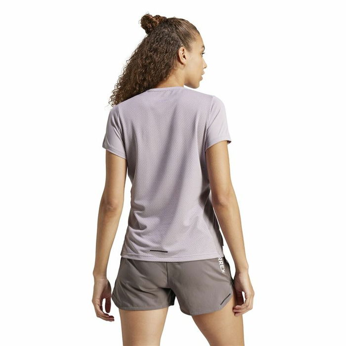 Camiseta de Manga Corta Hombre Adidas Terrex Agravic Lila