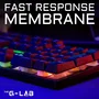 THE G-LAB Teclado Gaming KEYZ-CAESIUM/FR Membrana RGB Diseño FR 12 Atajos 19 Teclas Anti-Ghosting