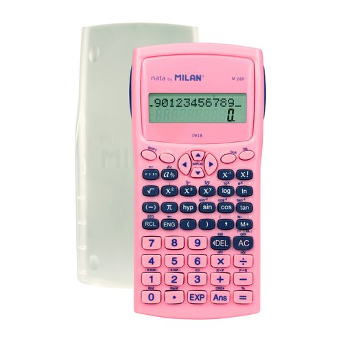 Milán Calculadora científica M240 Serie 1918 Rosa
