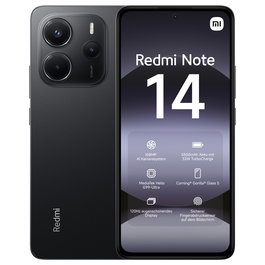 Xiaomi Redmi Note 14 4G Smartphone, 6GB RAM 128GB, Pantalla 6.67" FHD+ 120Hz, Cámara 108MP, Batería 5500 mAh, Color Midnight Black