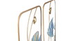 DKD Home Decor Decoración Pared Mediterráneo Peces Azul Dorado Metal 2.5 x 75 x 29 cm (4 Unidades)