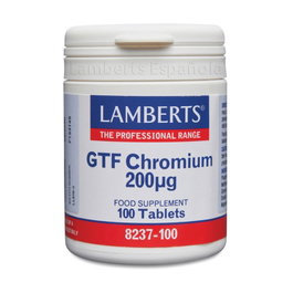 Lamberts Cromo GTF 200 µg 100 Tabletas