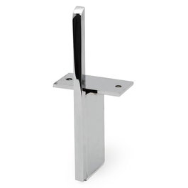 Q&Q Pata Metal Tecla H210 Cromo Con Placa Con Varilla Recta Embellecedora