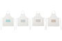 DKD Home Decor Delantal Shabby Blanco Multicolor 0.1 x 110 x 70 cm
