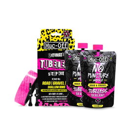 Muc-Off Kit Ultimate Tubeless con Cinta, Válvulas y Sellador para Ruedas