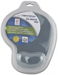 Esperanza EA137Y Alfombrilla con Reposamuñecas de Gel Gris