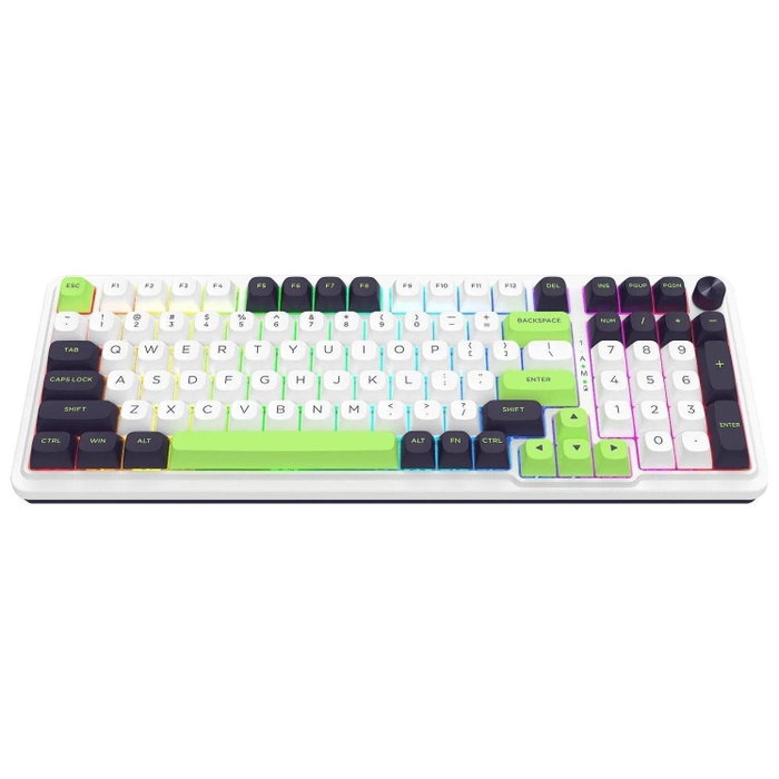 Redragon K686WBG-RGB-MAX Eisa Max Teclado Mecánico Inalámbrico 98 Teclas RGB Blanco Layout Polaco Redragon K686WBG-RGB-MAX Eisa Max Teclado Mecánico Inalámbrico 98 Teclas RGB Blanco Layout Polaco