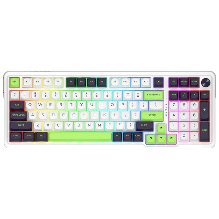 Redragon K686WBG-RGB-MAX Eisa Max Teclado Mecánico Inalámbrico 98 Teclas RGB Blanco Layout Polaco Redragon K686WBG-RGB-MAX Eisa Max Teclado Mecánico Inalámbrico 98 Teclas RGB Blanco Layout Polaco
