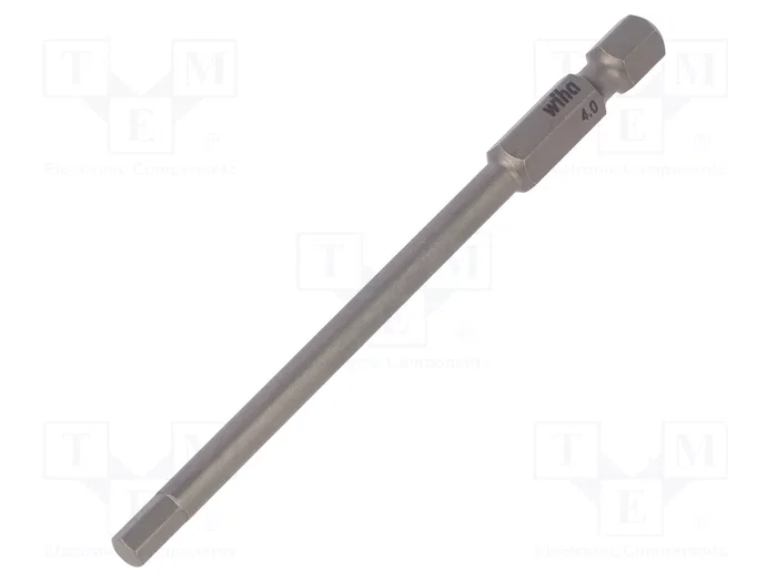 WIHA Punta de destornillador hexagonal HEX 4mm 1/4 pulg 90mm WIHA Punta de destornillador hexagonal HEX 4mm 1/4 pulg 90mm