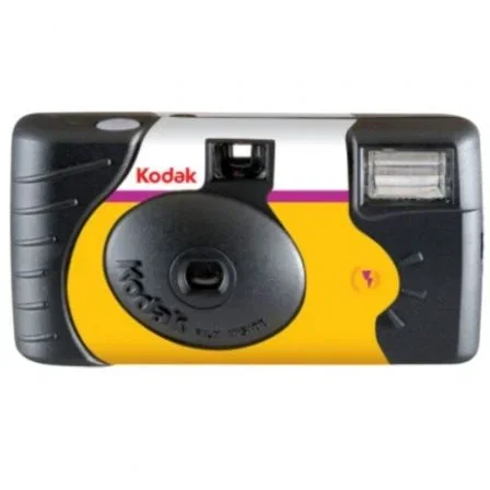 Kodak Power Flash 27+12 Cámara Desechable Analógica Compacta Negro y Amarillo Kodak Power Flash 27+12 Cámara Desechable Analógica Compacta Negro y Amarillo
