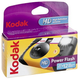 Kodak Power Flash 27+12 Cámara Analógica Compacta Negro y Amarillo