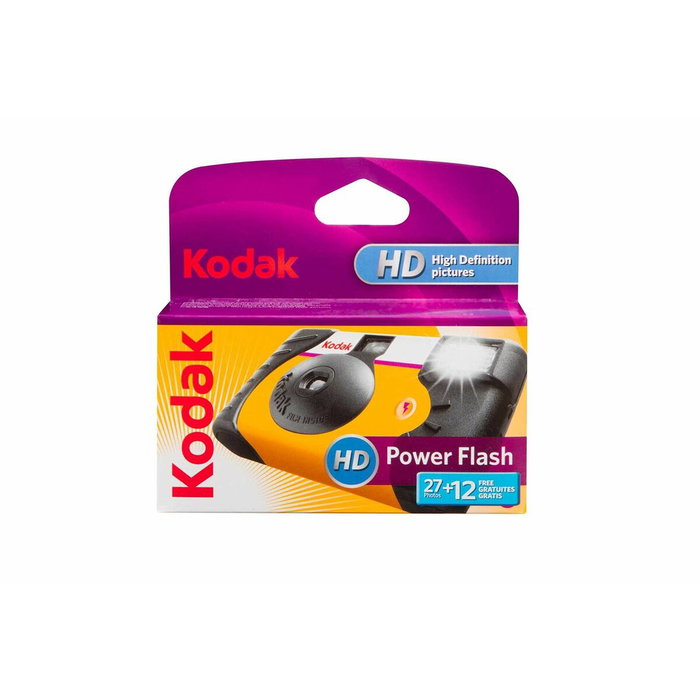 Kodak Power Flash 27+12 Cámara Analógica Compacta Negro y Amarillo