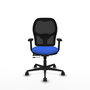PIQUERAS Y CRESPO Silla de oficina Jorquera con mecanismo Sincro/Traslack Azul y Negro