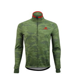 Winter Windproof Cycling, Térmico, Chaqueta sintética deportiva para hombres, DVJ050, Camuflaje