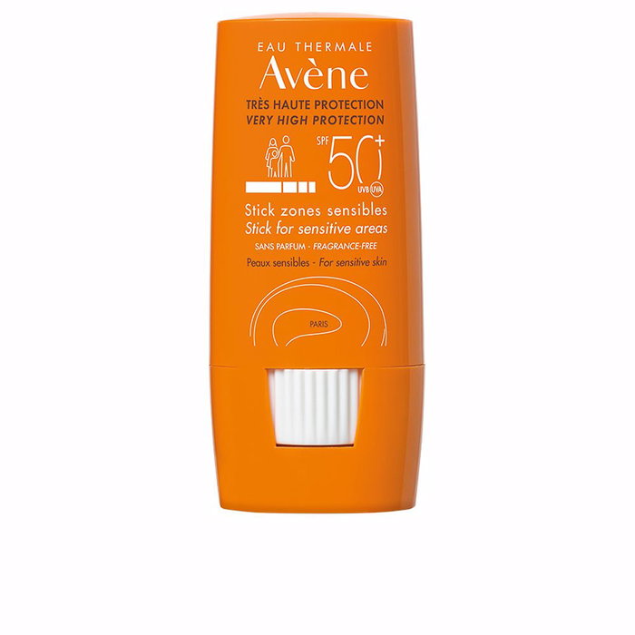 Avène Solaire Haute Protection Stick SPF 50+ 8 ml - Protector Solar Facial para Zonas Sensibles Nariz Orejas Labios Avène Solaire Haute Protection Stick SPF 50+ 8 ml - Protector Solar Facial para Zonas Sensibles Nariz Orejas Labios