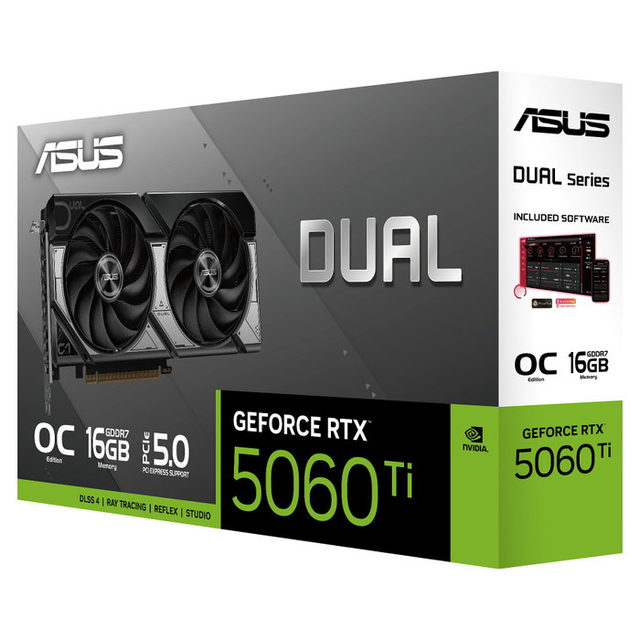 ASUS Dual GeForce RTX 5060 Ti 16GB GDDR7 OC Edition