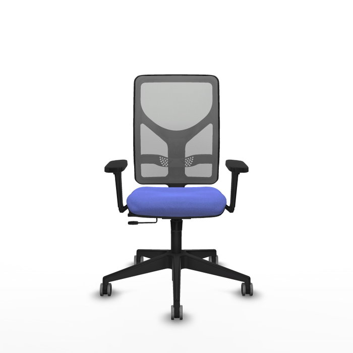 PIQUERAS Y CRESPO Silla de oficina Motilla Azul claro/Gris con Brazos 3D