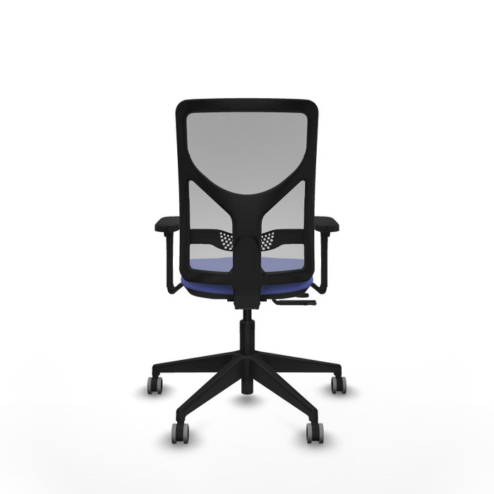 PIQUERAS Y CRESPO Silla de oficina Motilla Azul claro/Gris con Brazos 3D