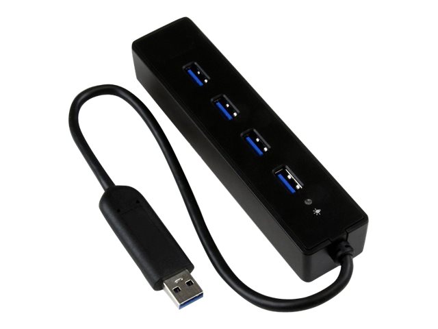 Startechcom Hub USB 3.0 de 4 Puertos SuperSpeed hasta 5 Gbps con Alimentación por USB