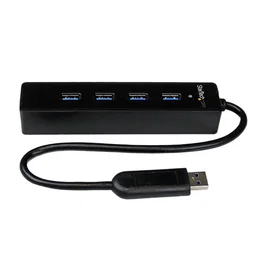 StarTech.com Hub USB 3.0 de 4 Puertos Portátil 5Gbps - Negro