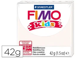 Staedtler Pasta de Modelar Fimo Kids 42 gr Color Blanco - Pasta para Manualidades y Arcilla Polimérica