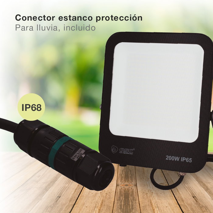 GSC Evolution Proyector LED Santadi 200W 6500K IP65 Negro