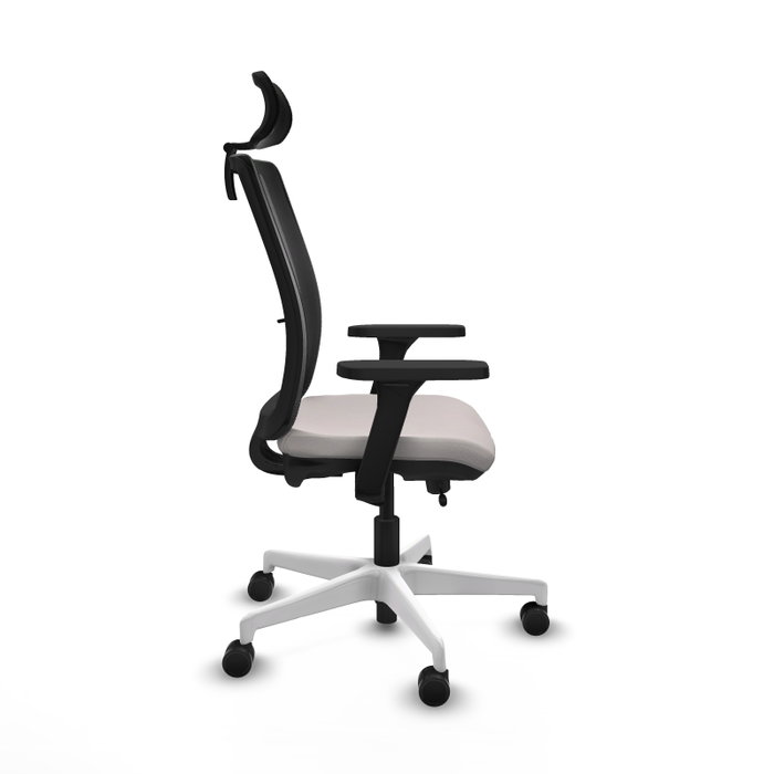 PIQUERAS Y CRESPO Silla de oficina Haches con mecanismo Sincro/Traslack, Blanco y Negro PIQUERAS Y CRESPO Silla de oficina Haches con mecanismo Sincro/Traslack, Blanco y Negro