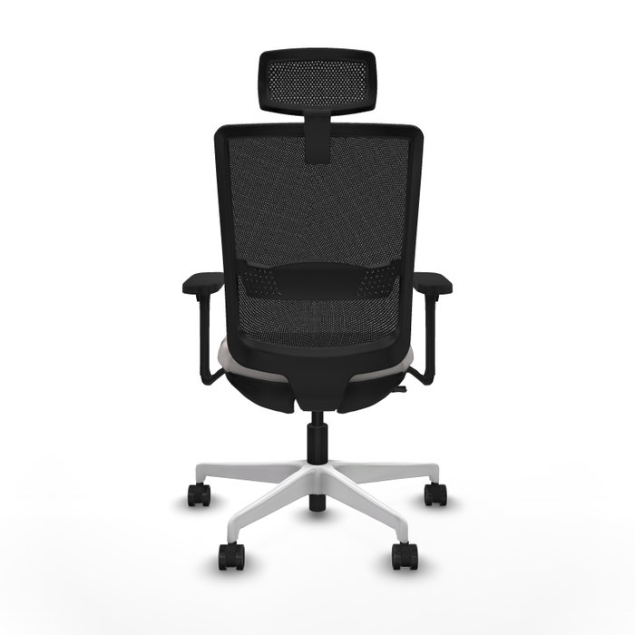 PIQUERAS Y CRESPO Silla de oficina Haches con mecanismo Sincro/Traslack, Blanco y Negro PIQUERAS Y CRESPO Silla de oficina Haches con mecanismo Sincro/Traslack, Blanco y Negro