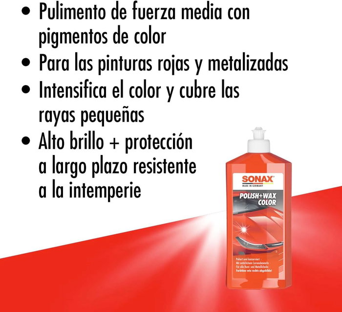 Sonax Abrillantador + Cera Roja 500ml