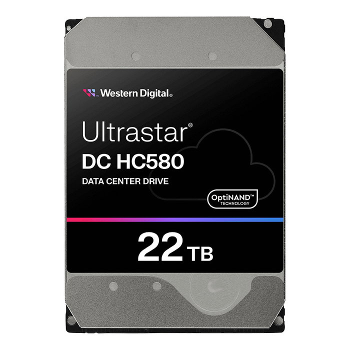 Western Digital Ultrastar DC HC580 22TB SAS 3.5" HDD Unidad de Disco Duro 7200RPM 512MB - WD22PURZ (Servidor/Workstation)