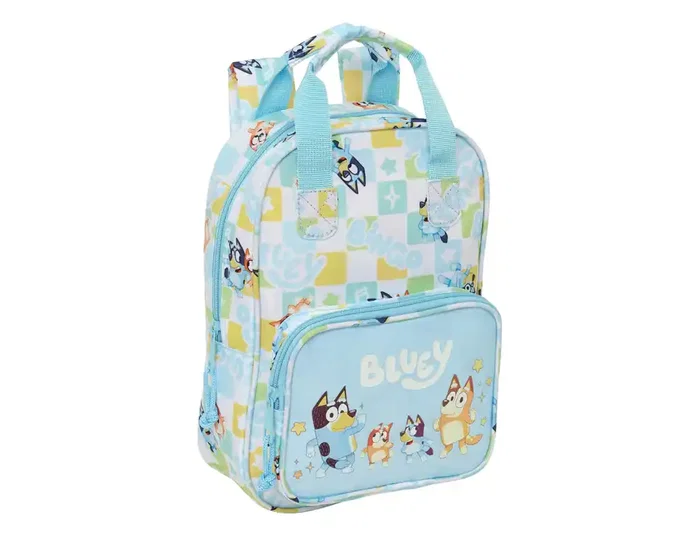 Safta Mochila infantil Bluey con asas, 280x200x80 mm Safta Mochila infantil Bluey con asas, 280x200x80 mm
