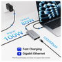 Conceptronic DONN34G Docking Station 10 en 1 USB-C Gris