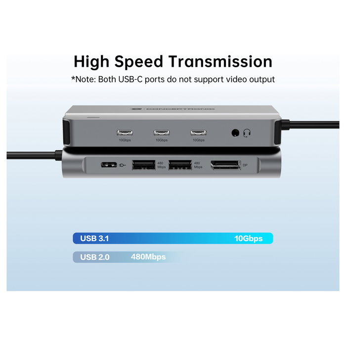 Conceptronic DONN34G Docking Station 10 en 1 USB-C Gris Conceptronic DONN34G Docking Station 10 en 1 USB-C Gris