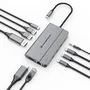 Conceptronic DONN34G Docking Station 10 en 1 USB-C Gris