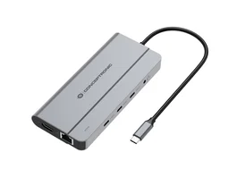 Conceptronic DONN34G Docking Station 10 en 1 USB-C Gris