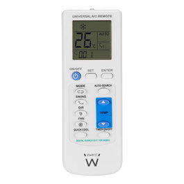EWENT Mando Universal EW1579 para Aire Acondicionado con Soporte de Pared y Pantalla LCD Retroiluminada